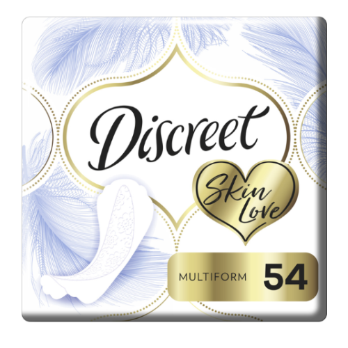 Щоденні прокладки Discreet Skin Love Multiform, 54 шт