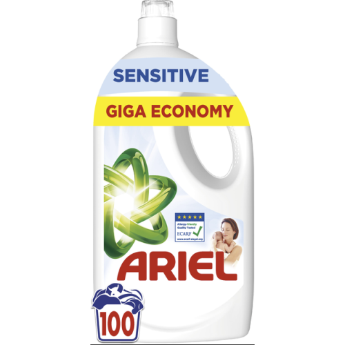 Гель для стирки Ariel Sensitive Giga Economy, 100 стирок