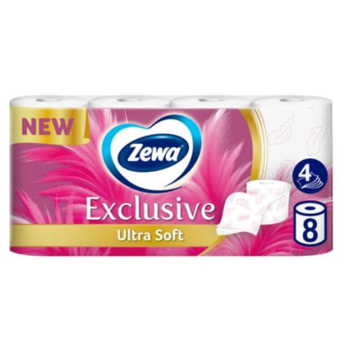 Туалетная бумага Zewa Exclusive Ultra Soft 8/4