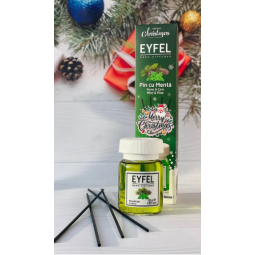 Аромадиффузор Eyfel Perfume Reed Diffuser «Хвоя и Мята», 120 мл