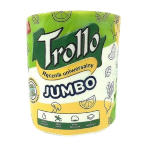 Паперові рушники Trollo Jumbo 2-шарові, 1 рулон