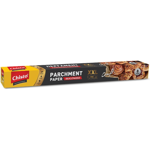 Пергамент для выпечки Chisto Professional XXL Craft силиконизированный, широкий, 8 м × 38 см