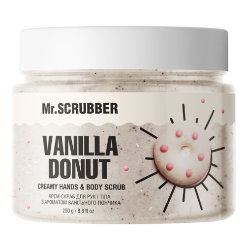 Крем-скраб для рук и тела с ароматом ванильного пончика Vanila Donut Mr.SCRUBBER 250 г