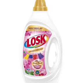 Гель для стирки Losk ароматерапия color эфирные масла и аромат малайзийского цветка, 1,35 л (30 стирок)
