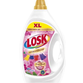 Гель для стирки Losk Color ароматерапия эфирные масла и аромат малайзийского цветка, 2,25 л (50 стирок)