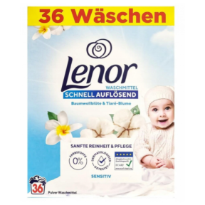 Стиральный порошок Lenor Sensitive, 1,98 кг, 36 ст