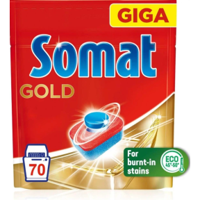 Таблетки для мытья посуды в посудомоечной машине Somat Gold, 70 таблеток