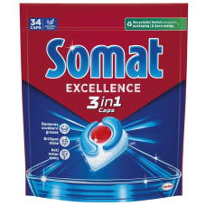 Капсулы для посудомоечной машины Somat Excellence 3-in-1, 34 шт