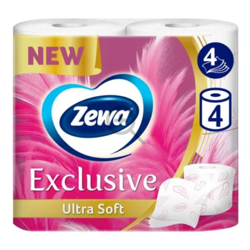 Туалетний папір Zewa Exclusive Ultra Soft 4 шари, 4 рулони
