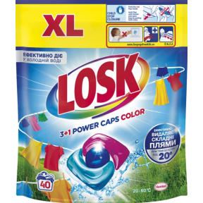 Капсули для прання Losk 3+1 Power Caps Color, 40 шт