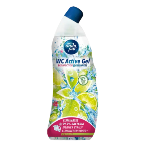 Гель для туалета Ambi Pur WC Active Gel «Ледяной лайм», 750 мл