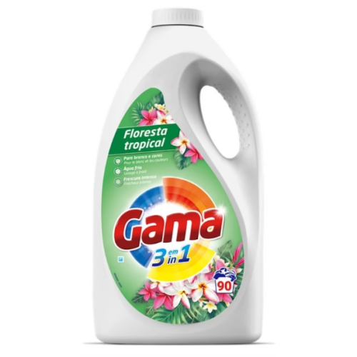 Гель для стирки Gama Floresta Tropical с ароматом тропических цветов, 4,05 л (90 стирок)