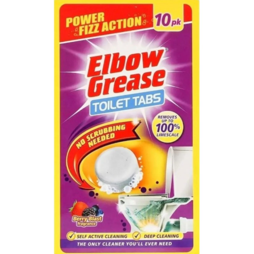 Таблетки для чистки унитаза Elbow Grease Ягодный взрыв, 10 шт × 30 г
