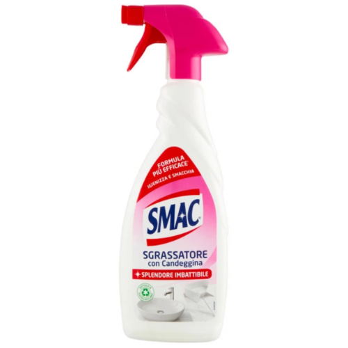 Спрей для чистки ванн Smac Sgrassatore Con Candeggina с отбеливающим эффектом, 650 мл