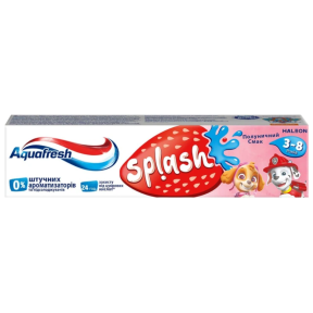 Зубна паста для дітей Aquafresh Splash, полуничний смак, 50 мл