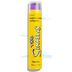 Зубная паста с фруктовым ароматом The Simpsons Purple Squishee Hismile Toothpaste, 60 г