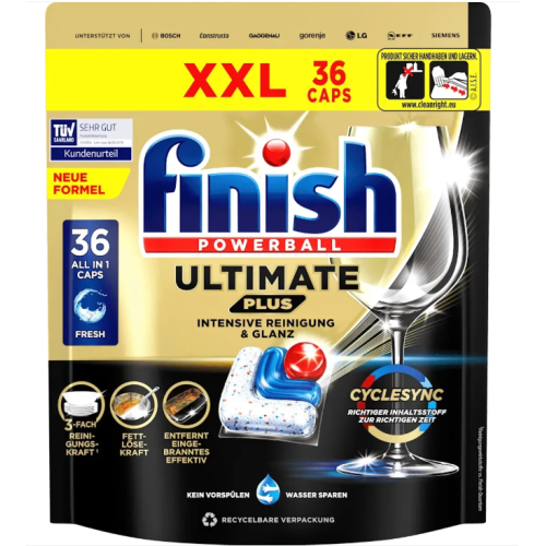 Капсулы для посудомоечных машин FINISH Ultimate Plus All in 1, 36 шт