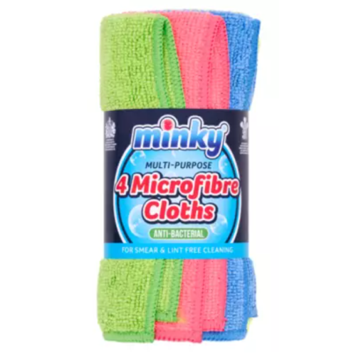 Универсальные салфетки из микрофибры Minky, 4 шт