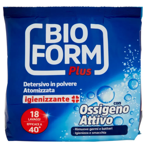 Стиральный порошок Bioform PLUS Igienizzante с активным кислородом, 990 г (18 стирок)