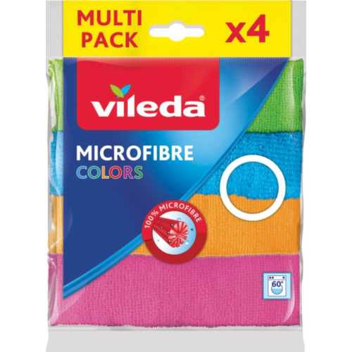 Салфетка микрофибра Vileda Microfibre Color, 4 шт