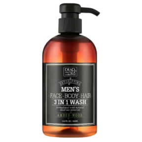 Dead Sea Collection Men’s гель для душу, волосся та обличчя для чоловіків 3в1 Amber wood, 500 мл