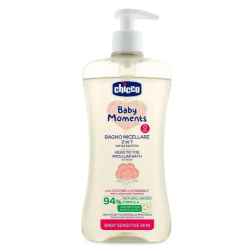 Шампунь-гель для тіла та волосся Chicco Baby Moments "Без сліз" 500 мл