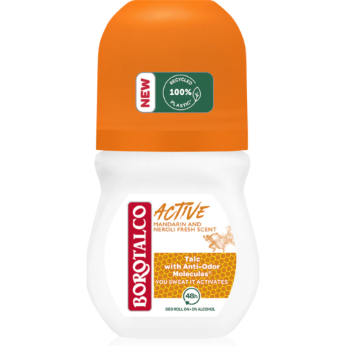 Кульковий дезодорант Borotalco Attivo mandarino e neroli, 50 мл
