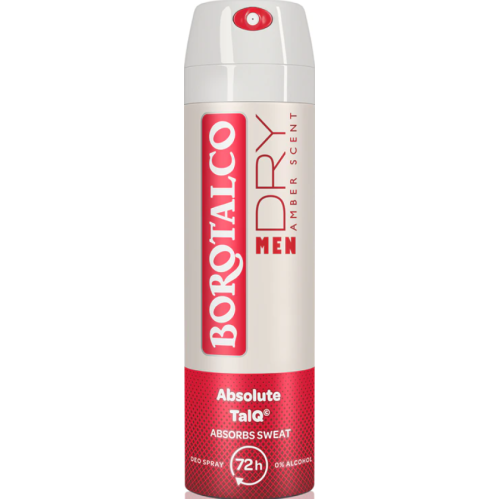 Дезодорант-спрей Borotalco MEN Dry Amber  72 год 150 мл