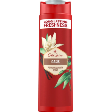 Гель для душа + шампунь 3-в-1 Old Spice Oasis Дымная ваниль, 400 мл