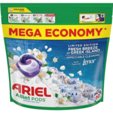 Капсулы для стирки ARIEL Fresh Breeze Jasmine&Sea Salt, 60 штук