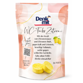 Таблетки для очистки унитаза Denkmit WC Tabs Zitrone, 16 шт