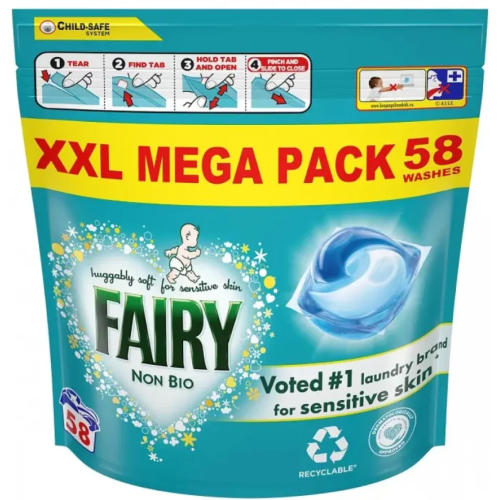 Капсулы для стирки Fairy Non-Bio, 54  шт