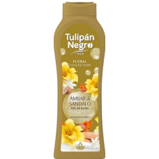 Парфюмированный гель для душа Tulipan Negro Floral Amber & Sandalwood (Амбра и сандал), 650 мл