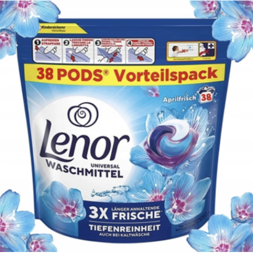 Капсулы для стирки универсальные Lenor Aprilfrisch, 38 стирок