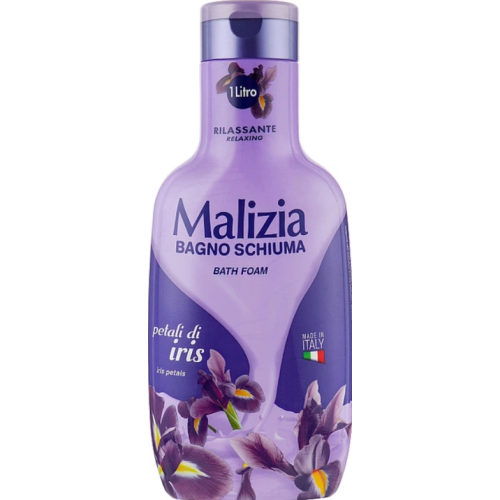 Гель-пена для душа и ванны Malizia Bath Foam Iris Petals (Лепестки ириса), 1 л