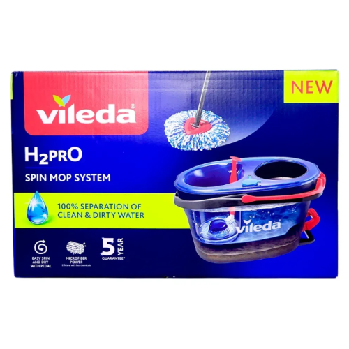 Набор для уборки Vileda H2prO Spin Mop & Bucket System, 1 комплект