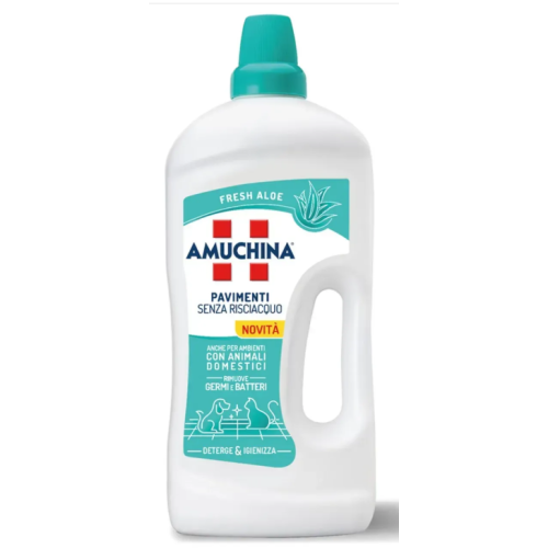 Средство для мытья пола без смывания Amuchina Fresh Aloe, 1250 мл