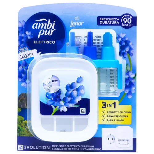 Электрический диффузор Ambi Pur Lenor 3Volution Fresh Capri Breeze, 20 мл (устройство + сменный баллон)