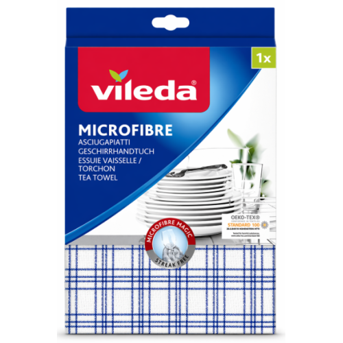 Тряпка Vileda  для посуды из микрофибры asciugapiatti microfibre, 1 шт