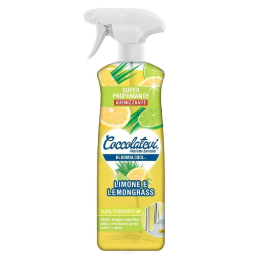 Универсальный очиститель Coccolatevi на основе спирта 60° bloomalcool lemone e lemongrass, 750 мл