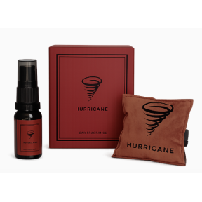 Аромасаше для авто HURRICANE BROWN с флаконом, 10 мл