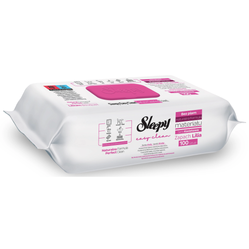 Универсальные влажные салфетки для уборки SLEEPY EASY Лилия, 100 шт
