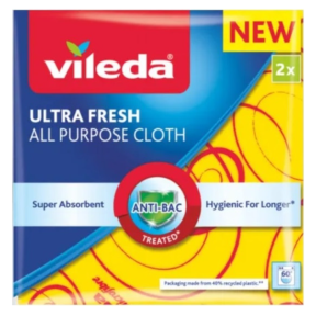 Салфетки для уборки Vileda универсальные 34×34 см, 2 шт