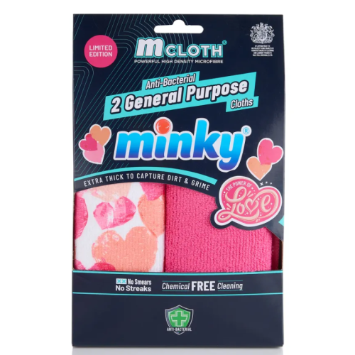 Универсальные салфетки из микрофибры Minky General Purpose Love, 2 шт