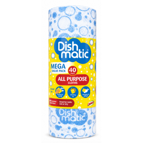 Универсальные салфетки Dishmatic All Purpose Cloths, 40 шт