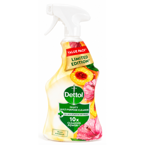 Универсальный антибактериальный спрей Dettol Fruity Multi Purpose Cleaner Peach & Hibiscus, 1 л