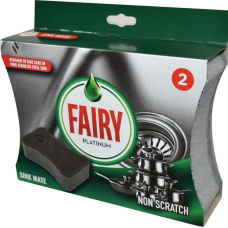 Губки для мытья посуды Fairy Platinum Non Scratch, 2 шт