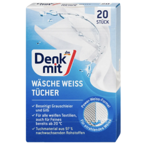 Салфетки для восстановления белого цвета Denkmit Wäsche-Weiss-Tücher 20 шт