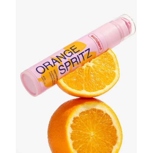 Зубная паста Solident Orange Spritz (апельсиновый шприц) с фтором 1450 ppm, 60 мл