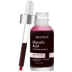 Кислотна сироватка-пілінг для обличчя HOLLYSKIN Glycolic Acid, 30 мл